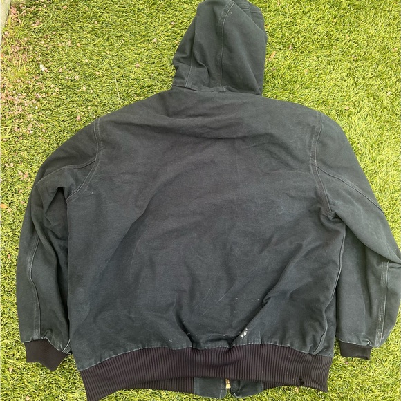 Black Carhartt Jacket USA Patch Size XL - Picture 2 of 2